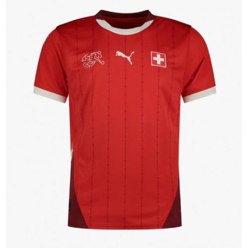 Echipament fotbal Elveţia Tricou Acasa European 2024 maneca scurta Echipament fotbal Elveţia Tricou Acasa European 2024 maneca scurta